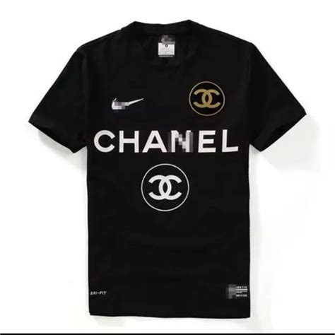 t shirt chanel nike|Chanel Nike collab.